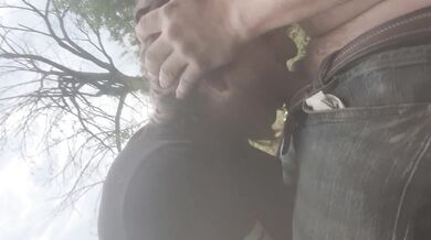 Milf Real Couple Outdoor Blowjob by the River