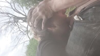 Milf Real Couple Outdoor Blowjob by the River