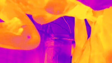 Thermal Camera Threesome Rough Mom Gets Banged by Best Friends Big Cock