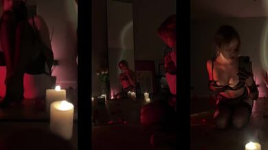 Blonde college girl flashes her perfect petite pussy on TikTok