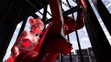 Her pussy dripping while bound and fucked in crypto hentai bondage