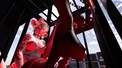 Her pussy dripping while bound and fucked in crypto hentai bondage
