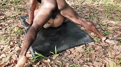 Widowed BBW Roughly Fucked In The Woods Creampie BBc Anal Hard Sex