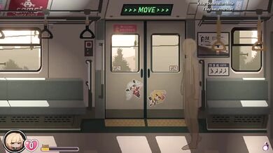 Hentai gamer choked by big tits in pixel art sex gameplay