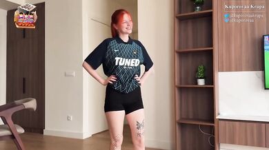 Stepsister risks her virginity on football bet big tits deep throat sloppy blowjob
