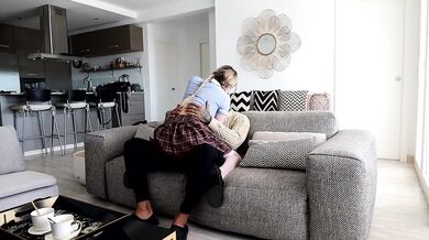 British blonde college girl destroyed by BBC creampie