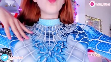 Sexy spider girl dream tease with ginger redhead ass naked horny teen