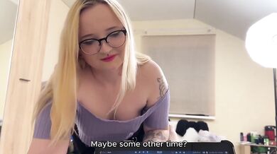 Choked in steel His cock drips while she teases him raw femdom dirty talk
