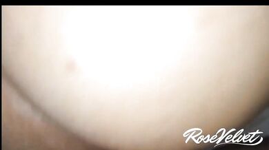 Hot chubby tattooed stepsis rides me raw while gagging on my cock