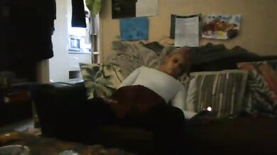 Hot milf masturbates alone while husband not home