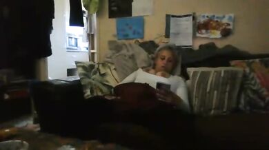 Hot milf masturbates alone while husband not home