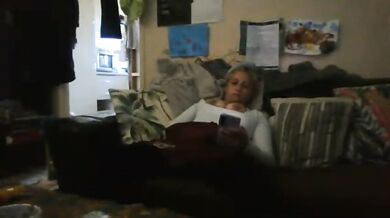 Hot milf masturbates alone while husband not home