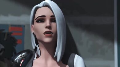 Overwatch 3D Porn Ashe & D Va Deepthroat DP Anal Big Dick Threesome