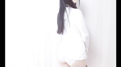 See-through panty cosplayer destroyed in fetish hentai