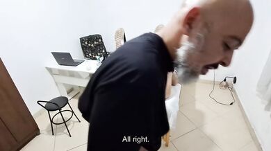 Doctor fucks patient raw creampie anal cum dripping close up