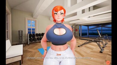 Step Sis Catches My Giant Cock at the Gym Flashing in Leggings