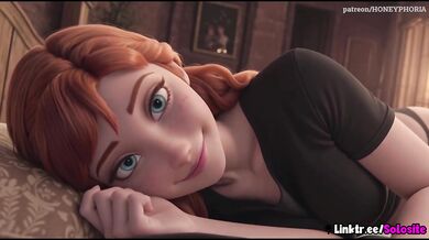 Anna’s new toy gets stuffed in animated cartoon porn