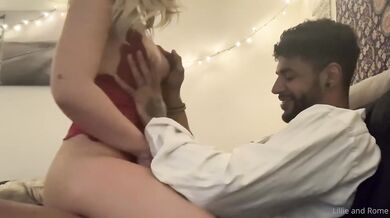 Tiny neighbor gets first BBC while moaning loud