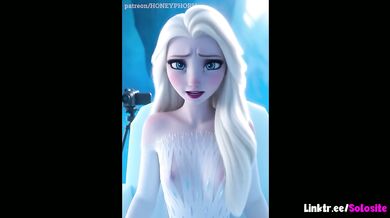 Elsa’s Ice Cave animated dirty cartoon fucked