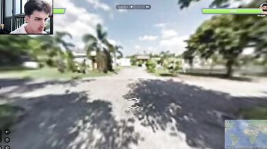 Playing GeoGuesser raw amateur caught on cam