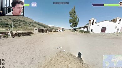 Playing GeoGuesser raw amateur caught on cam