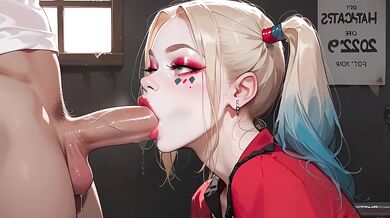 Harley Quinn let a guard fuck her out of Arkham in this hot hentai