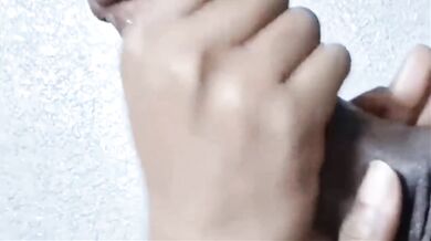Ebony lips deep throat sloppy swallowed cum from throat