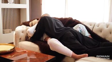 Tiny blonde babysitter pounded into loud squirt mess BBB creampie