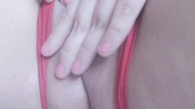 Pink pussy dripping squirting orgasm with dildo close up
