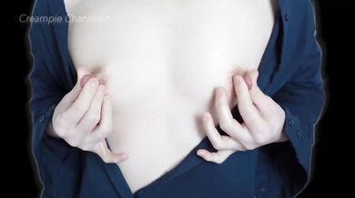Sensitive nip oil makes solo POV gush 8 mins of creamy masturbation