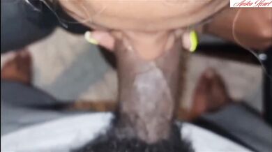 Stepbrother got me horny watching TV then ruined my throat rough