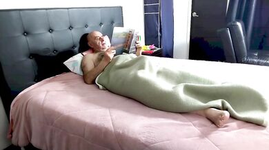 Hardcore striptease tease and huge cock handjob wrecked by loud moaning