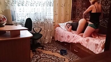 Mistress stretches her guy with a massive strapon till he’s ruined