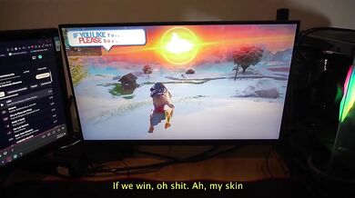 My Fortnite skin gets wrecked and gushing big dick cosplay