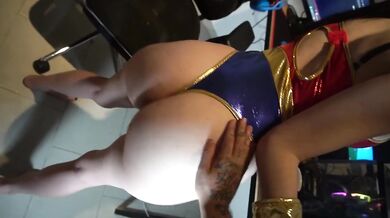 My Fortnite skin gets wrecked and gushing big dick cosplay