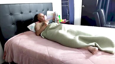 Raw handjob stripping on big cock loud moaning close up big natural tits