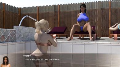 Milf Wife Gets First Lesbian Pool Party Craving Destroyed