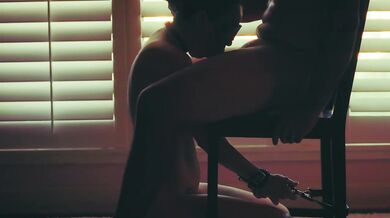 Blindfolded submissive gets face fucked by massive cock good girl devotion
