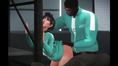 Tight pussy ruined by BBC before final game squid game parody