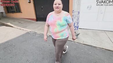Her massive asshole destroyed by SVAKOM BRACELETA vibrator gaping wide open