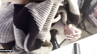Cute 18 year old schoolgirl destroys herself with a dildo squirts hard like a slutty mess