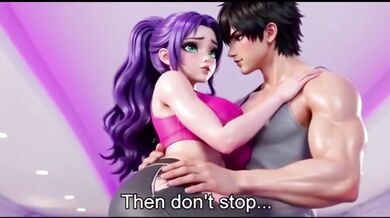 Yoga teacher fucked hot girl form behind during nude yoga class hentai anime