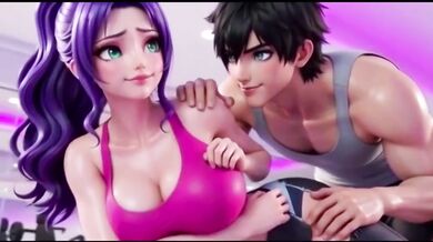 Yoga teacher fucked hot girl form behind during nude yoga class hentai anime
