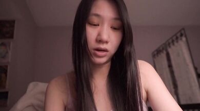 Free to moan Chinese cutie ASMR solo worships ethical amateur choice