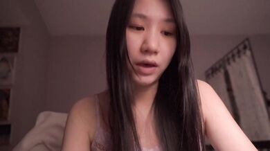Free to moan Chinese cutie ASMR solo worships ethical amateur choice