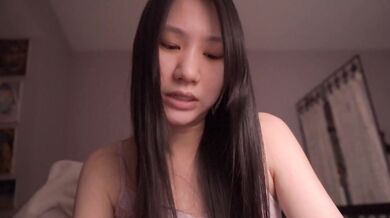Free to moan Chinese cutie ASMR solo worships ethical amateur choice