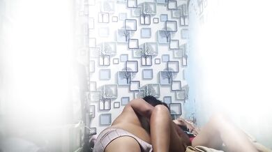 Filipina rides deep creampied on massive cock