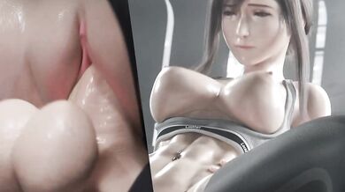 Tifa & Cloud’s Gym Session Leaks Squirting Creampie Mess