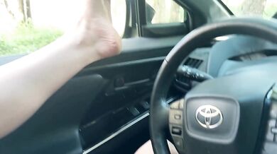 Stranger licks wife’s ass and pussy outside loud cumming caught feet worship
