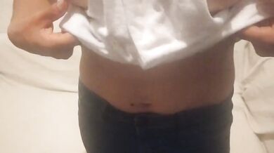 Strip for boss ends up shaking with loud gagging orgasm